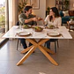Mesa Rectangular Mármol Spain 140 cm - Comedor Living Restaurante +4 Sillas Corazón Moderna - Comedor - Miniatura 2