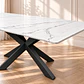 Mesa Rectangular Mármol Spain 140cm Black - Comedor Living Restaurante - Miniatura 3