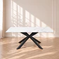 Mesa Rectangular Mármol Spain 140cm Black - Comedor Living Restaurante - Miniatura 1