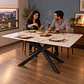 Mesa Rectangular Mármol Spain 140cm Black - Comedor Living Restaurante - Miniatura 2