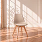 Sillas Tulip con Cojin BEIGE y Patas de Madera - Miniatura 1