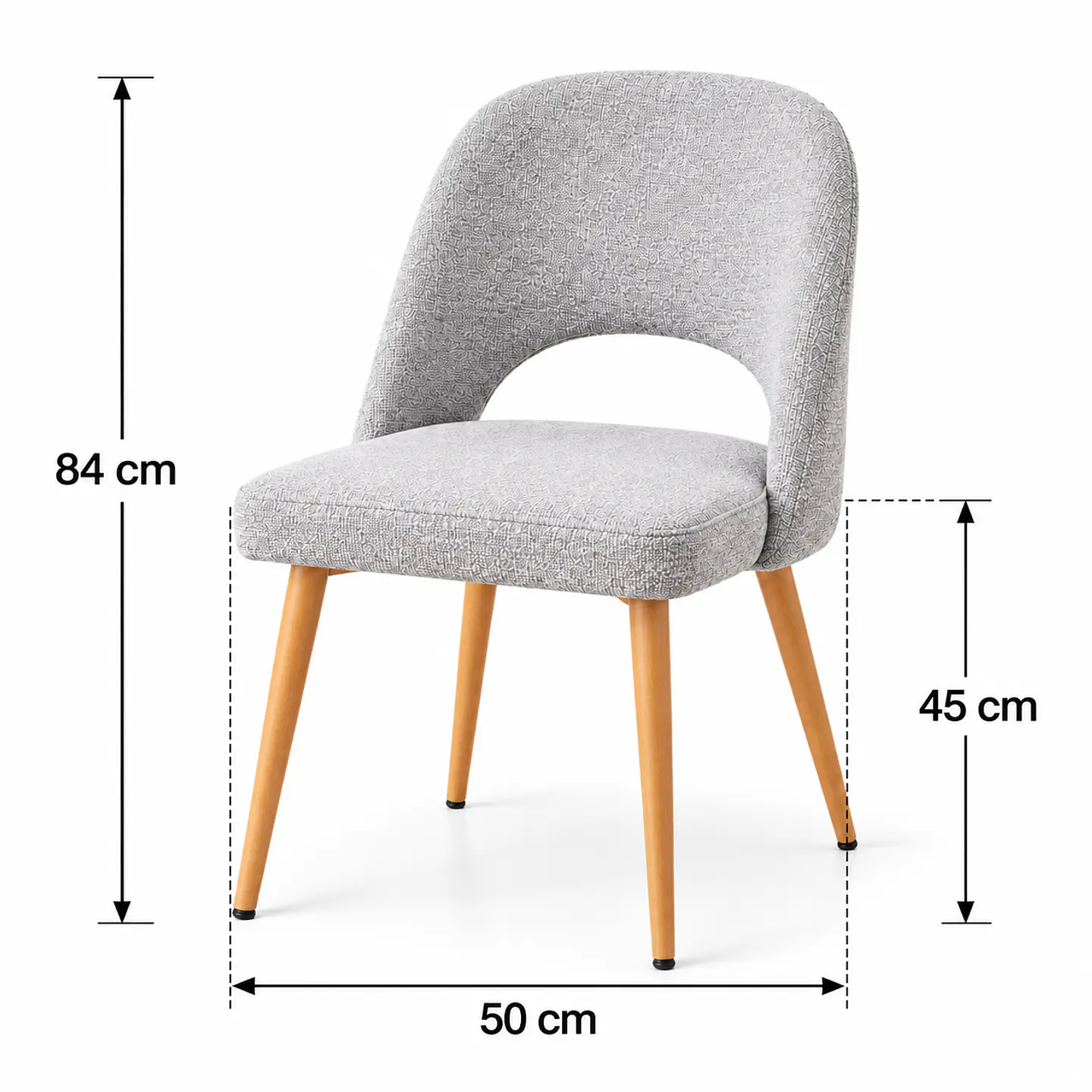 Silla Viena Arpi Gris Claro- Comedor Living Recepción 3