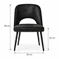 Silla Viena Ecocuero Vintage Metal Madera Natural - Comedor Living Recepción - Miniatura 2