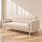 Sofá Cama Milán Capitoné Lino Beige- Living Departamento Sala de Estar - Miniatura 1