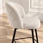 Taburete Luxury Velvet Blanco hueso- Cocina Barra Restaurante - Miniatura 4