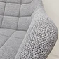 Sitial Butaca Arpillera Gris wood-Living comedor recepcion - Miniatura 2