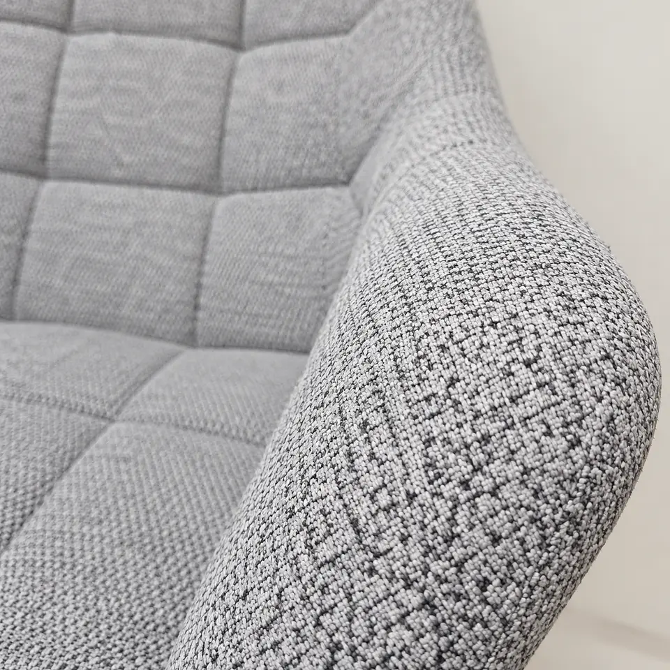 Sitial Butaca Arpillera Gris wood-Living comedor recepcion 2