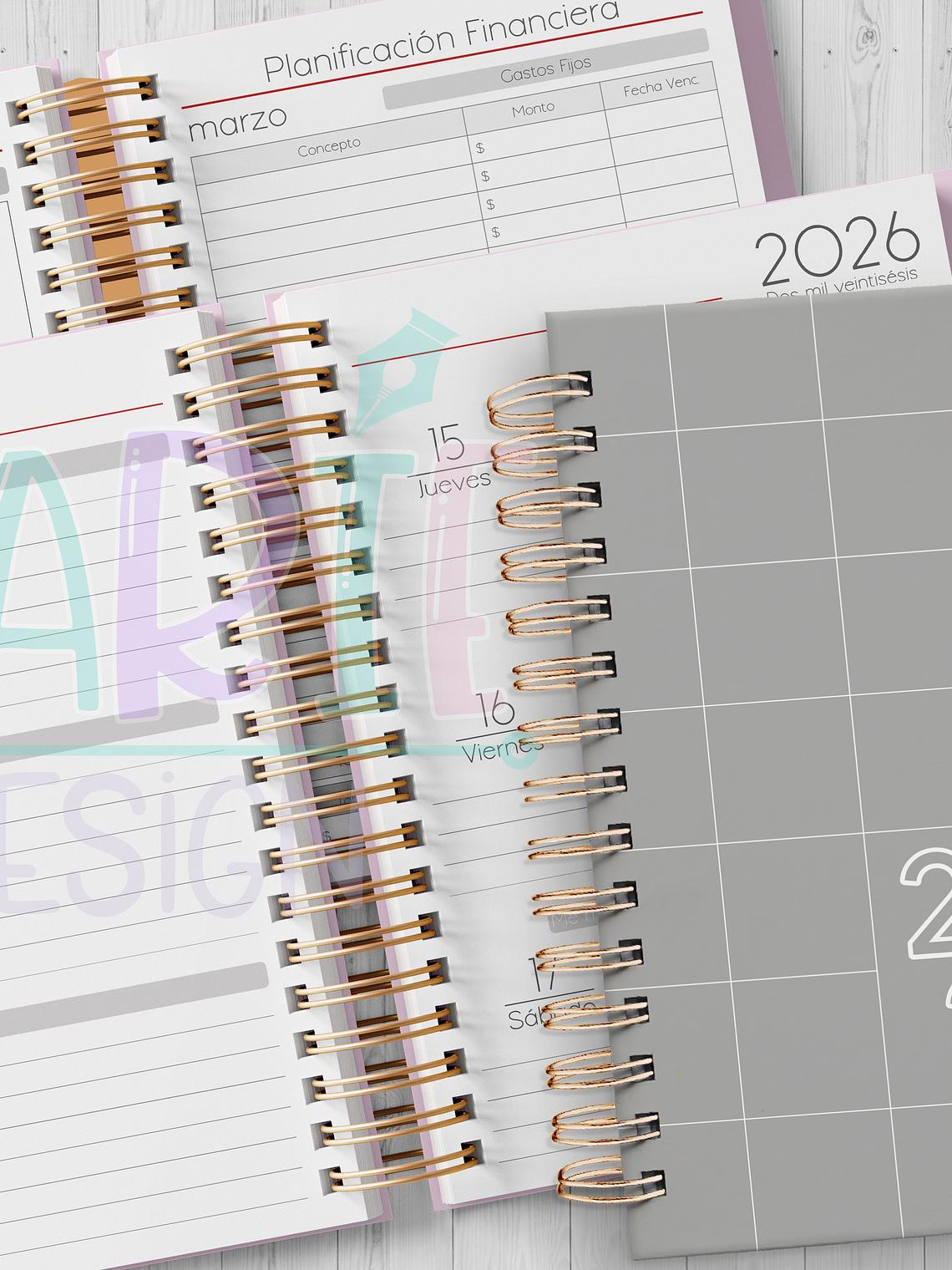 Plantilla Imprimible Agenda Clásica 2026 1