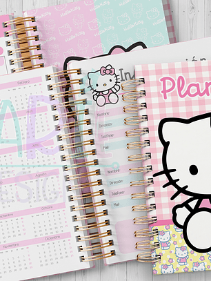Plantilla Imprimible Planner Kitty 2026