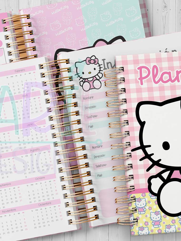 Plantilla Imprimible Planner Kitty 2026 2