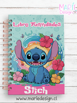 Plantilla Imprimible Libro Actividades Stitch