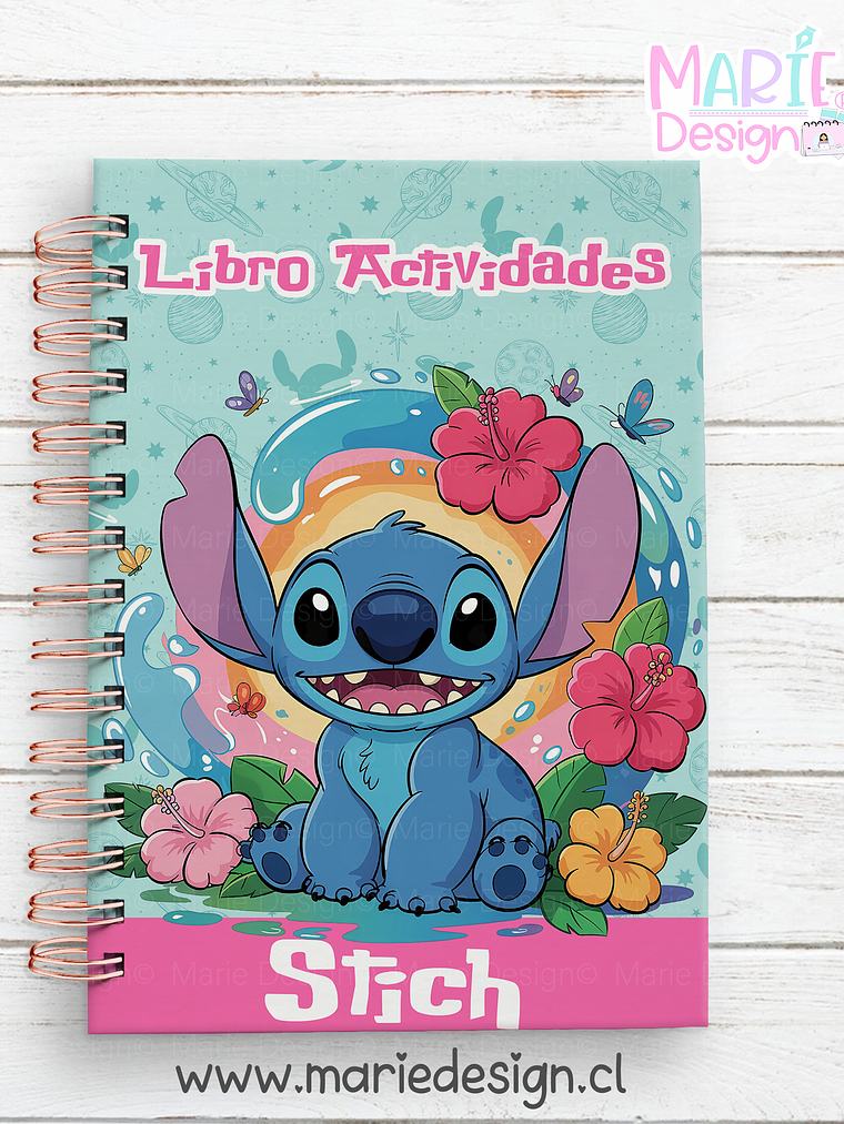 Plantilla Imprimible Libro Actividades Stitch 2