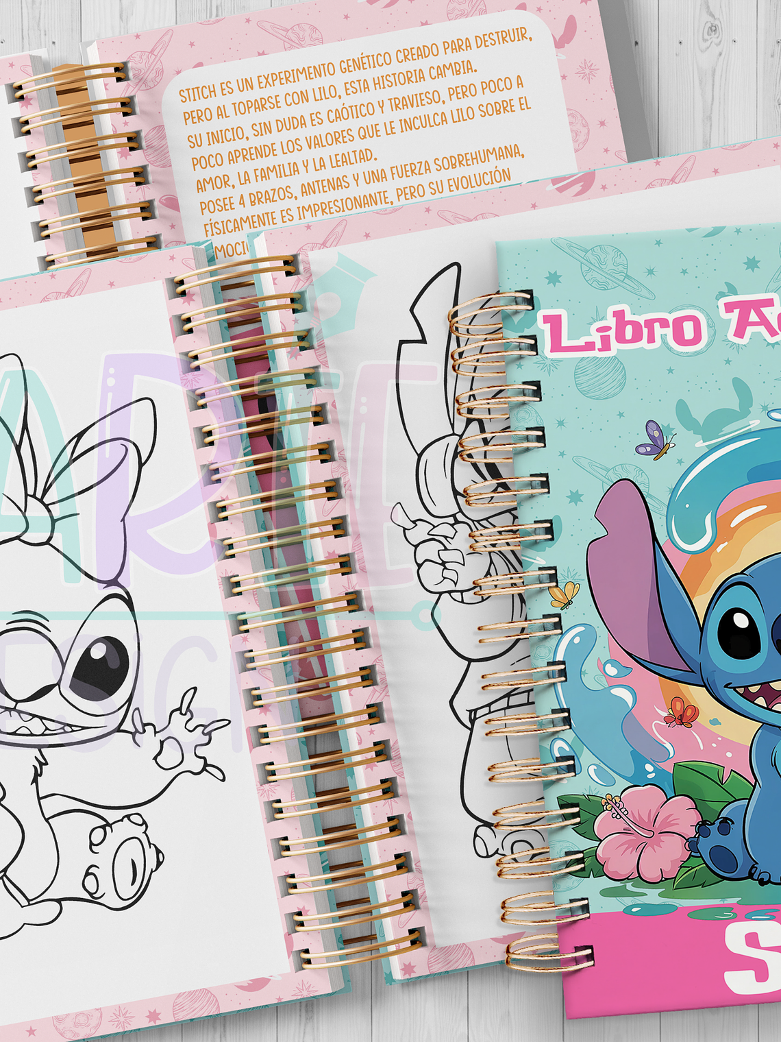 Plantilla Imprimible Libro Actividades Stitch 1