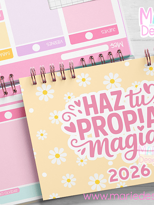 PREVENTA Plantilla Imprimible Planner Horizontal  2026