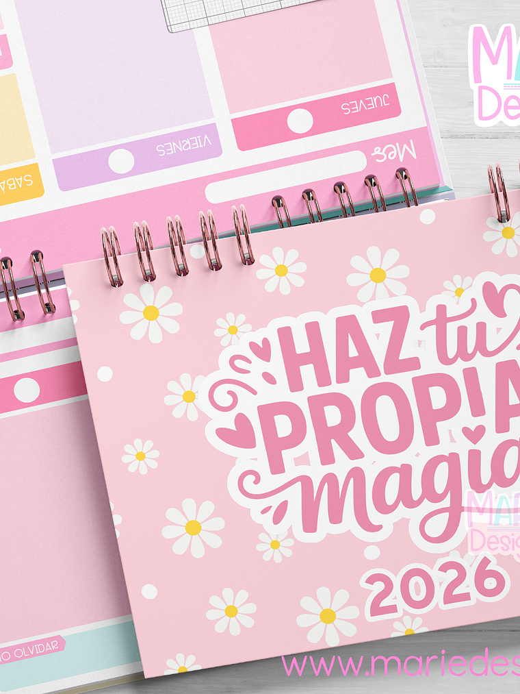 PREVENTA Plantilla Imprimible Planner Horizontal  2026 4