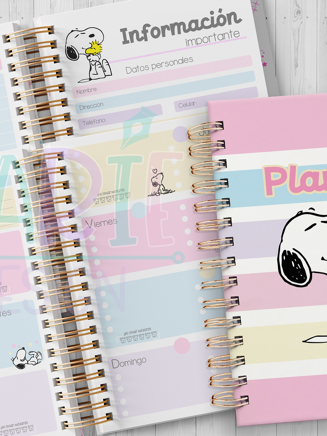 Plantilla Imprimible Planner Snoopy 2026 1