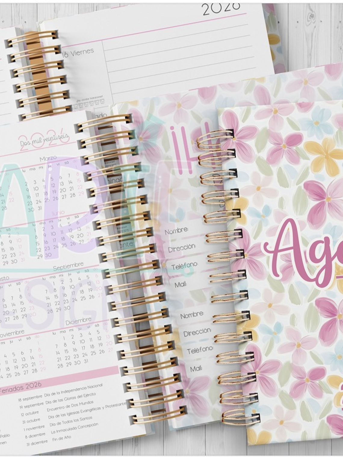 Plantilla Imprimible Agenda Clásica mujer 2026 1