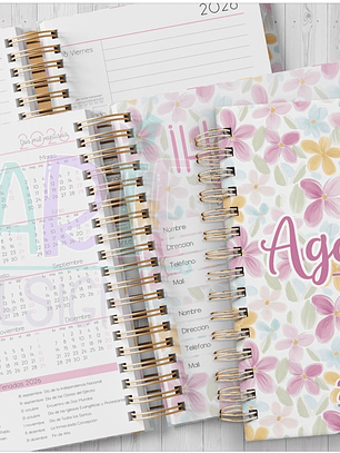 Plantilla Imprimible Agenda Clásica mujer 2026