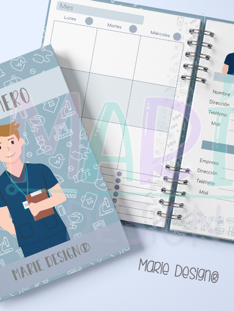 Plantilla Imprimible Planner Enfermero 1