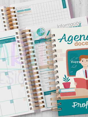 Planner Imprimible Docente clasica 2026