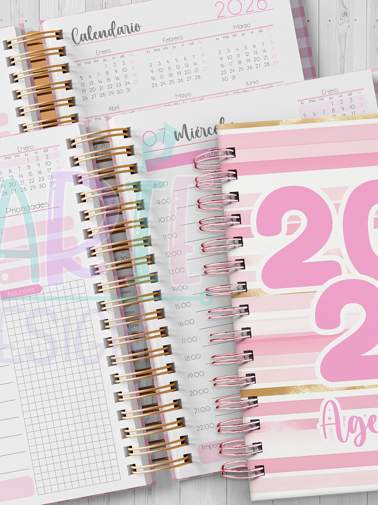 Plantilla Imprimible Agenda Diaria 2026 2