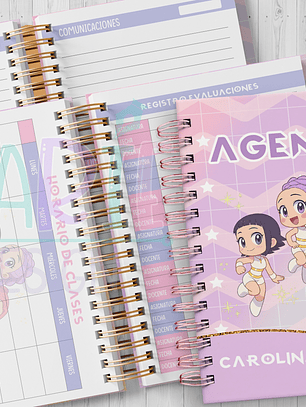  Plantilla Imprimible Set Agenda escolar