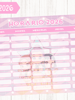  Plantilla Imprimible Set Agenda escolar