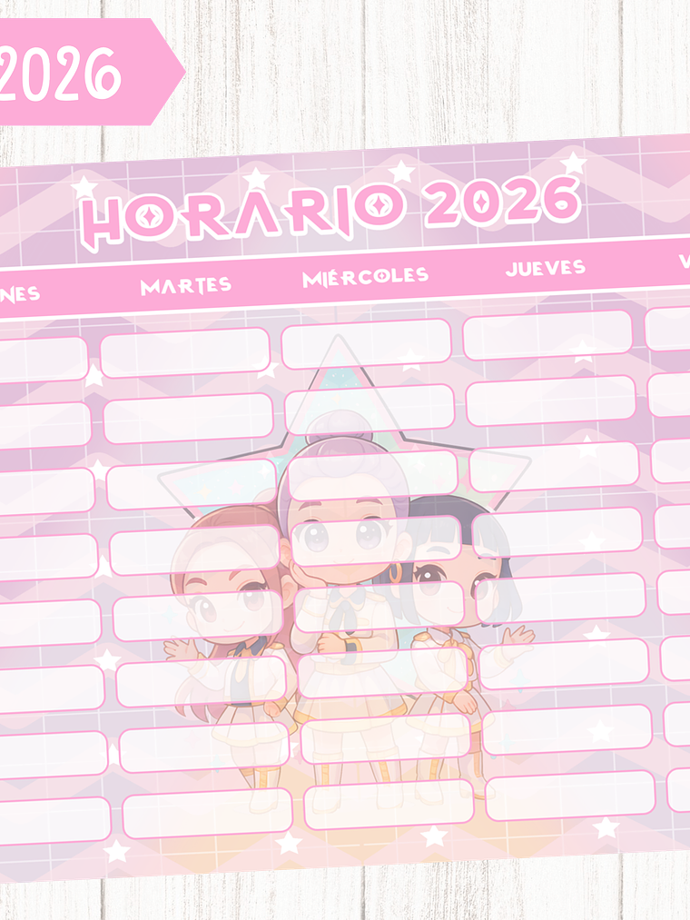  Plantilla Imprimible Set Agenda escolar 2