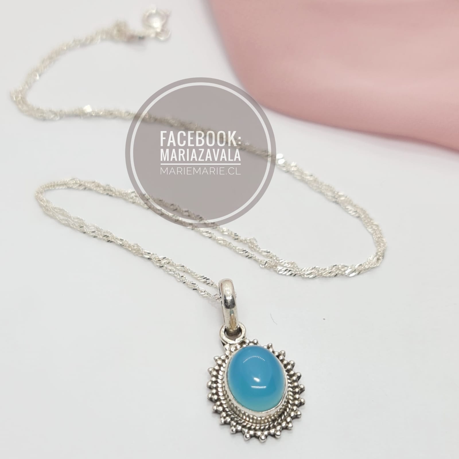 Collar Piedra Calcedonia