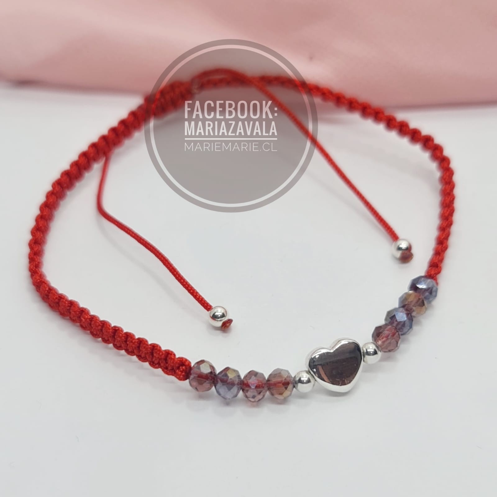 Pulsera Tejida Corazón