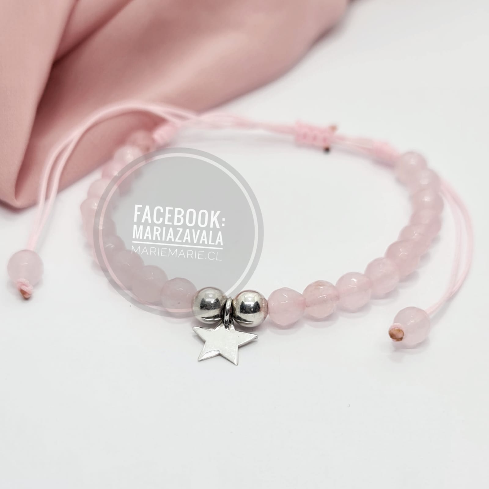 PULSERA CUARZO ROSA