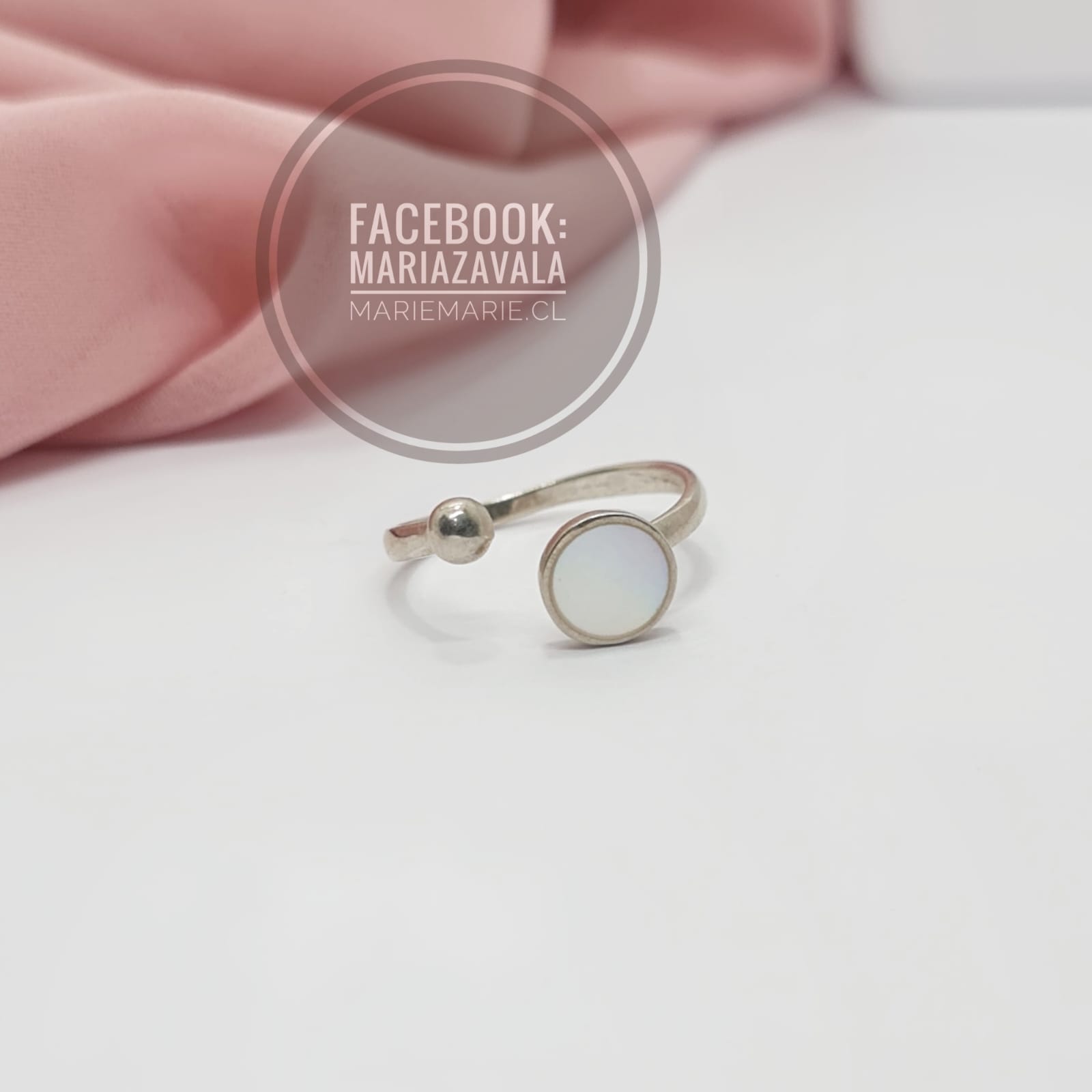 Anillo Semi Ajustable Nacar
