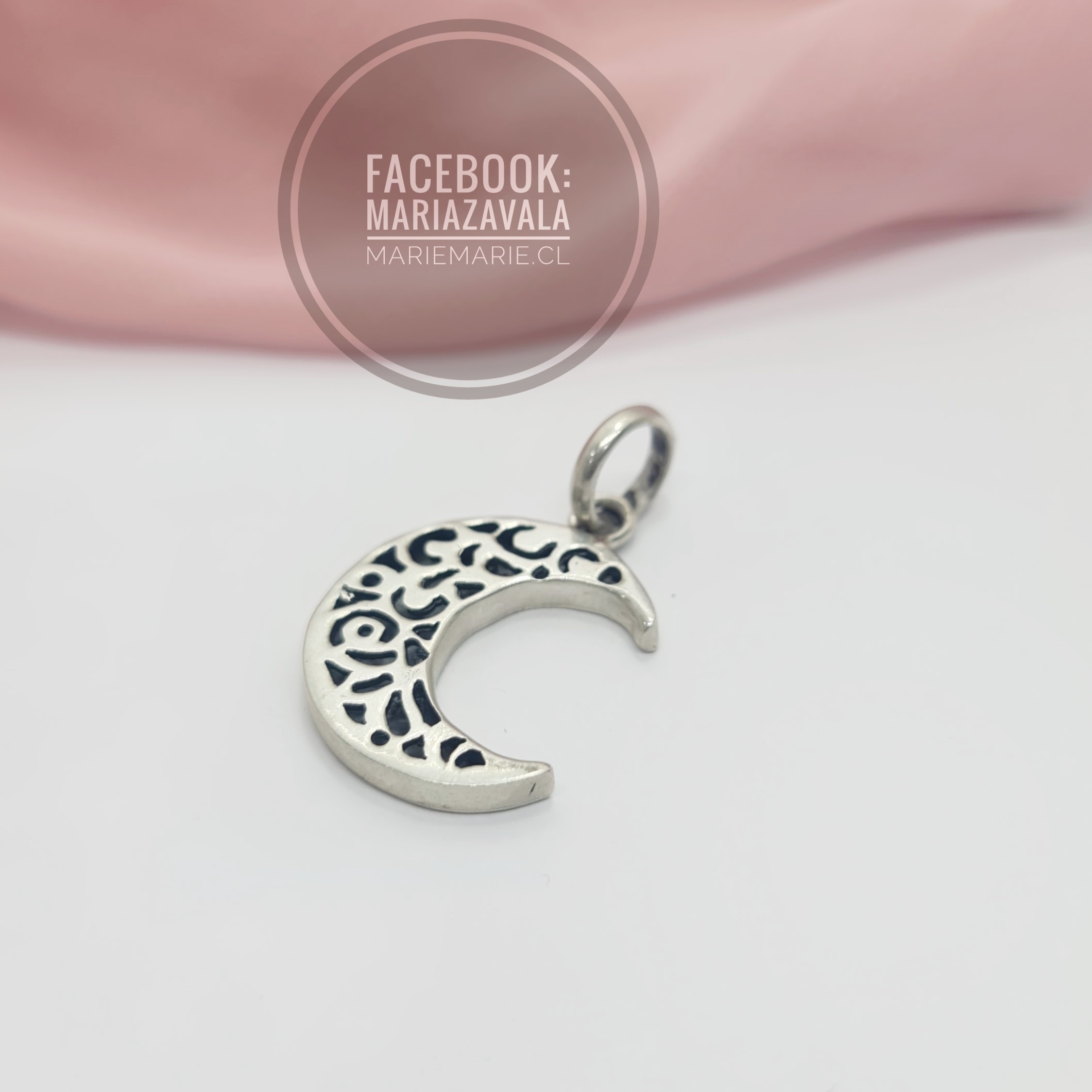 Colgante Luna Amour Plata