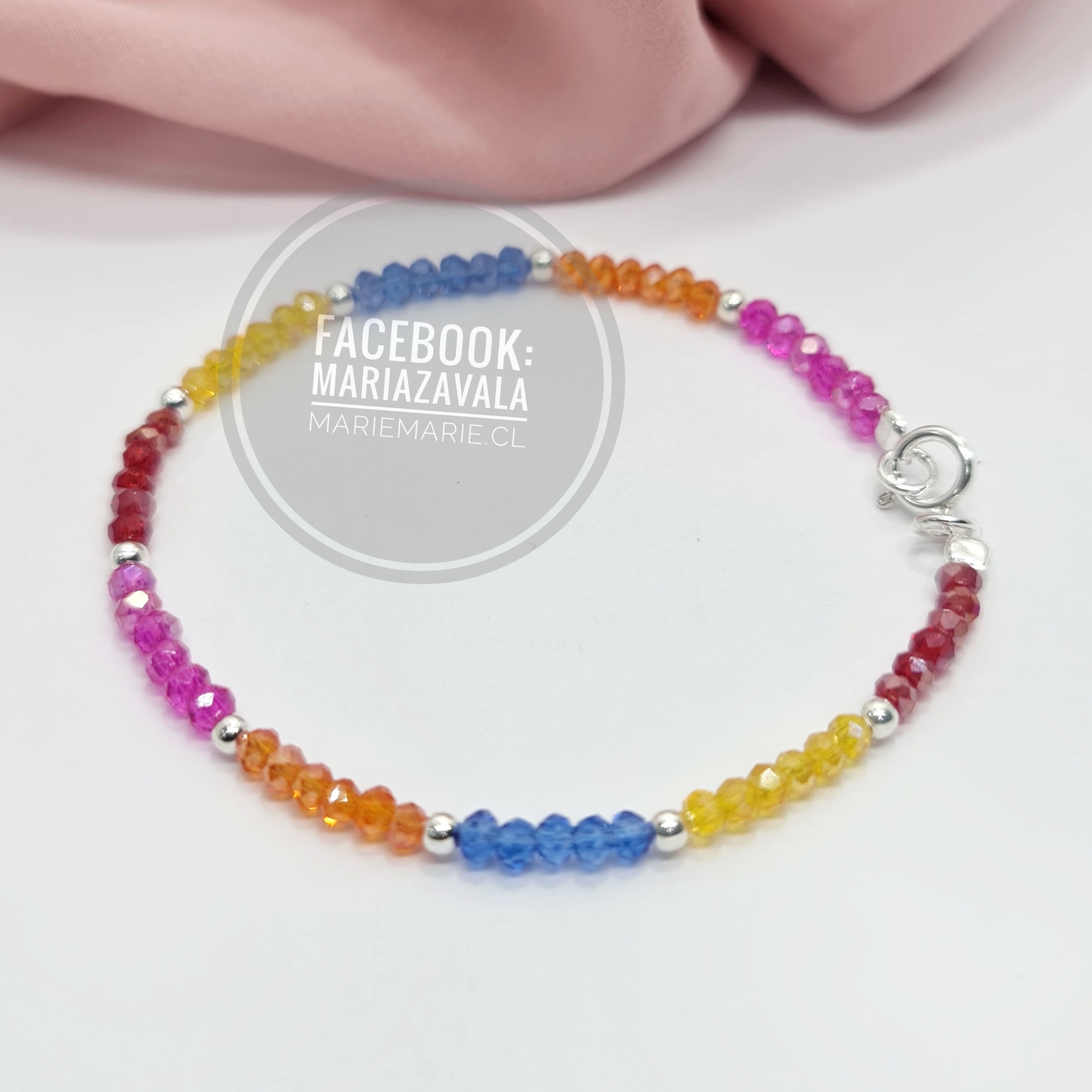 Pulsera Cristales Multicolor