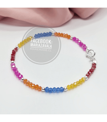 Pulsera Cristales Multicolor 