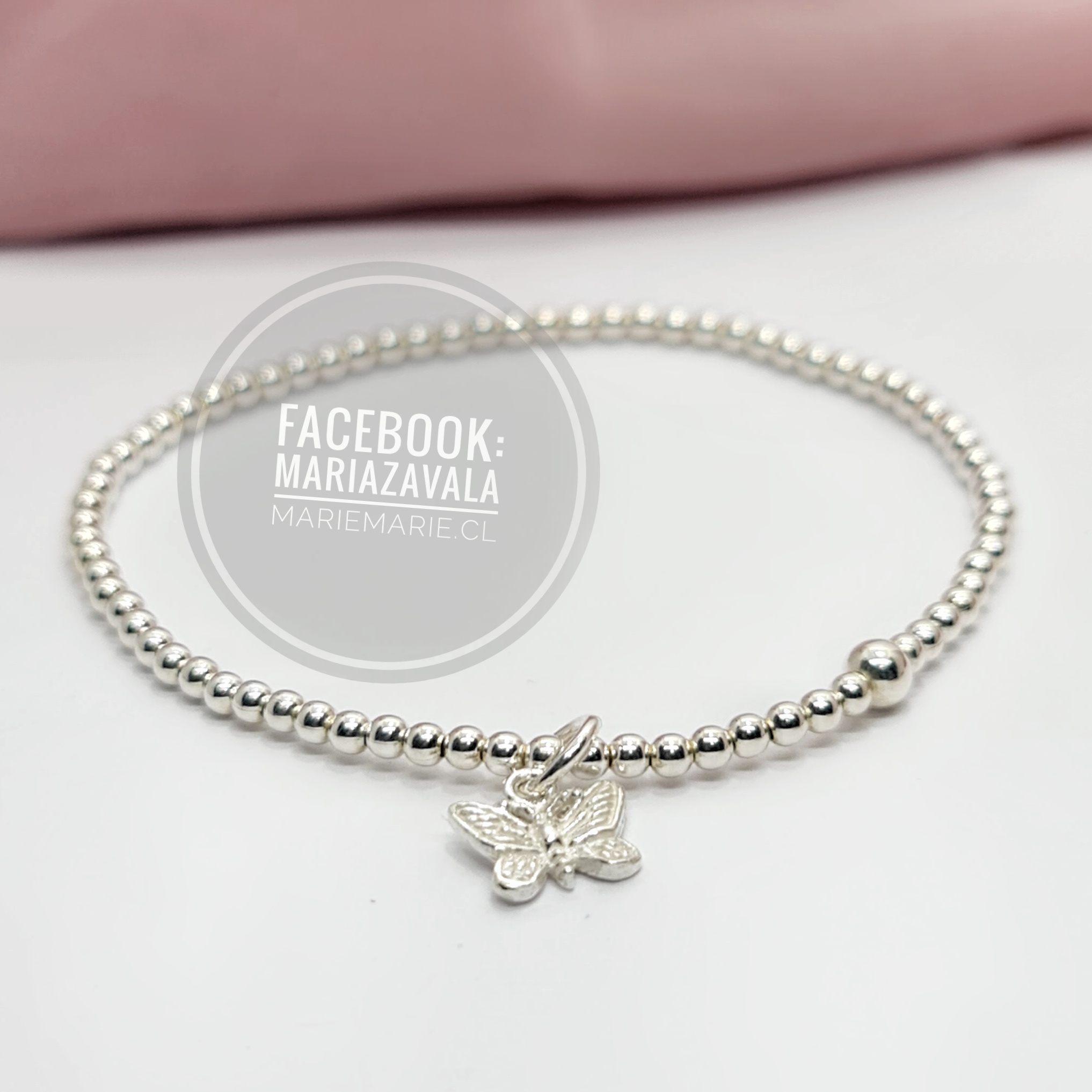 Pulsera Esferas Mariposa