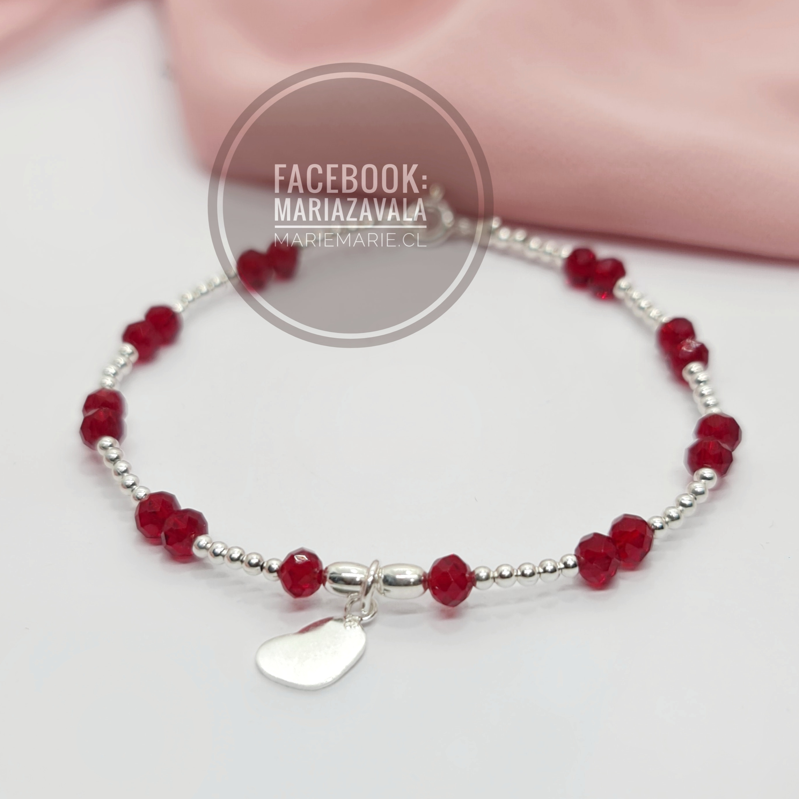 Pulsera Roja Corazon