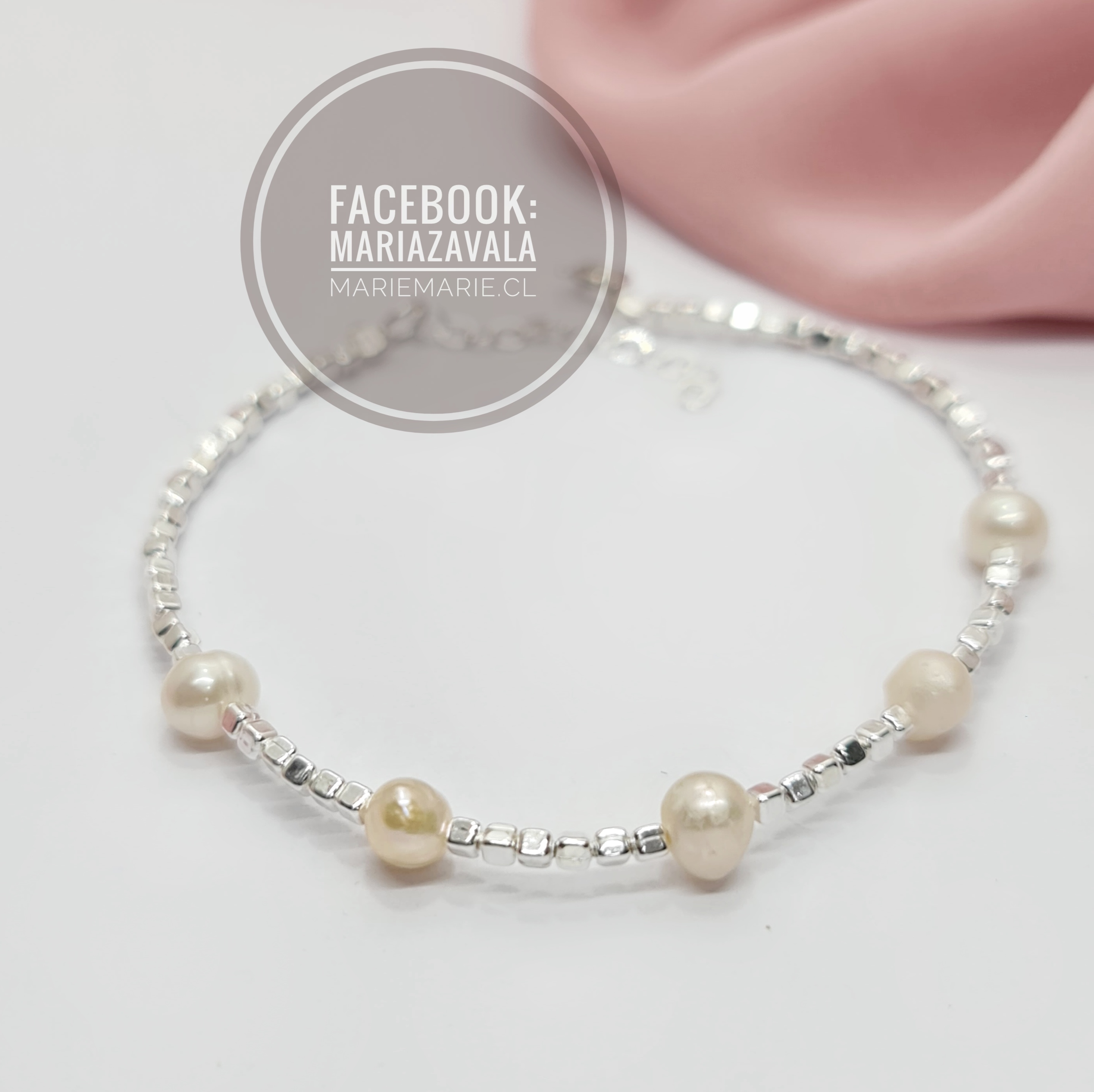 Pulsera Cubos & Perlas