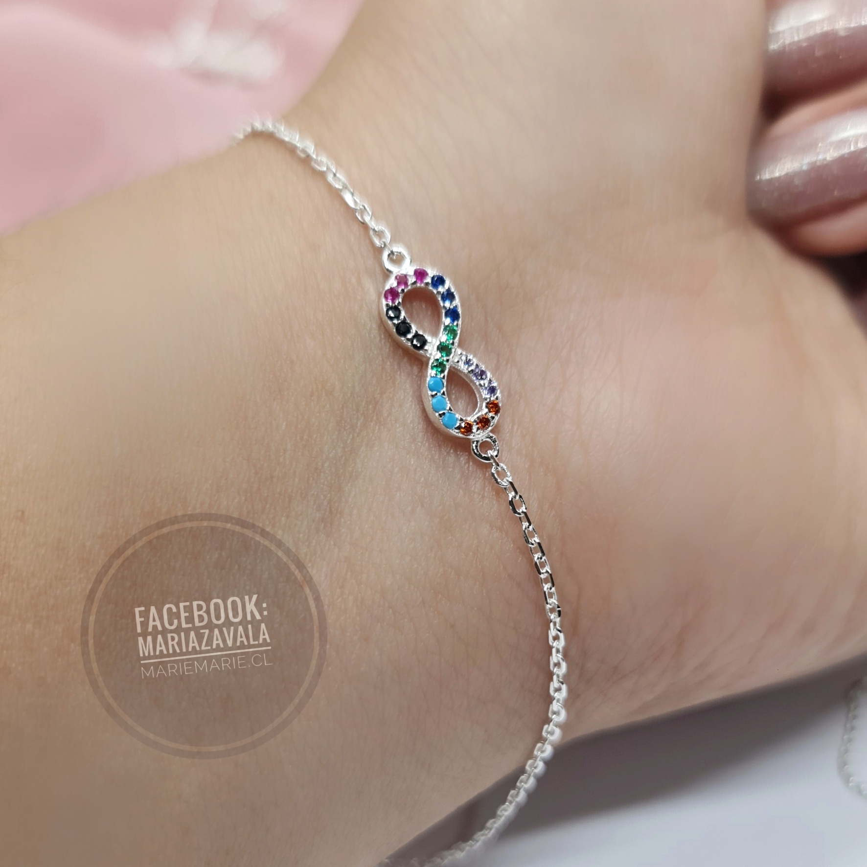Pulsera Infinito Microcircones