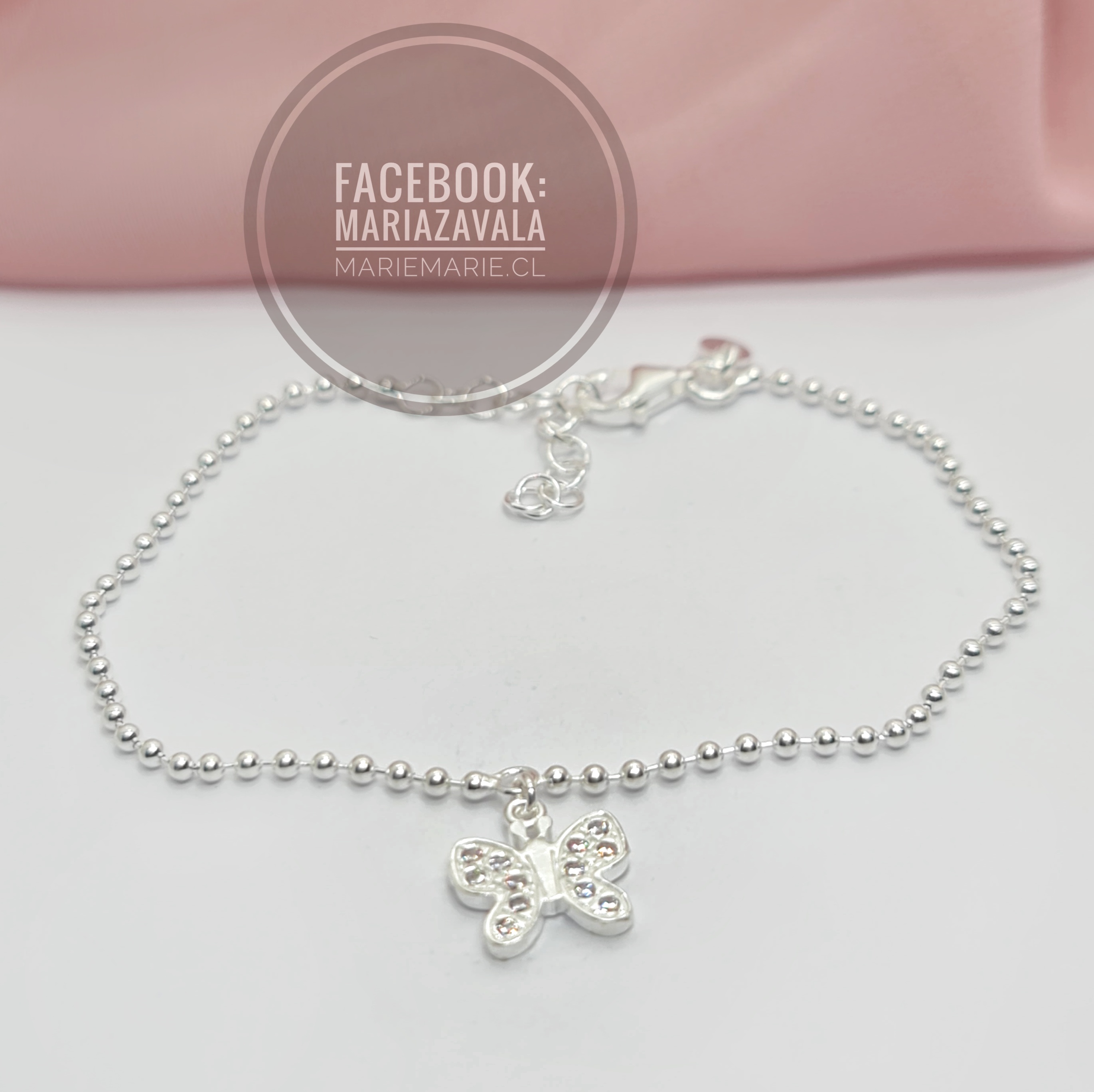 Pulsera Mariposa Microcircones