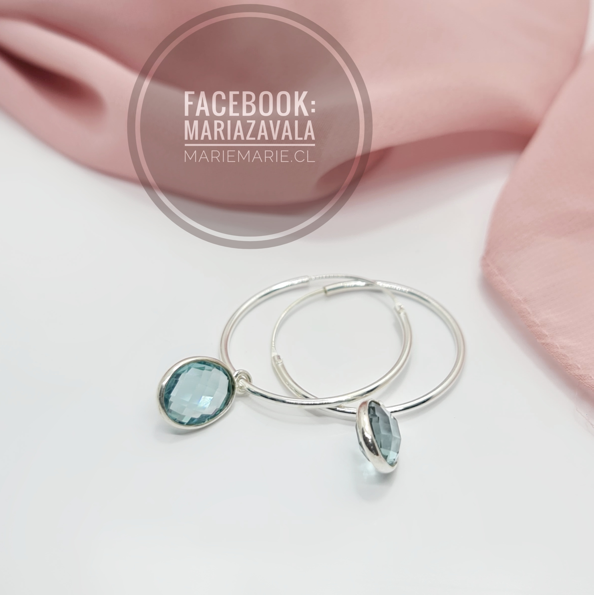 Aros Topacio Azul