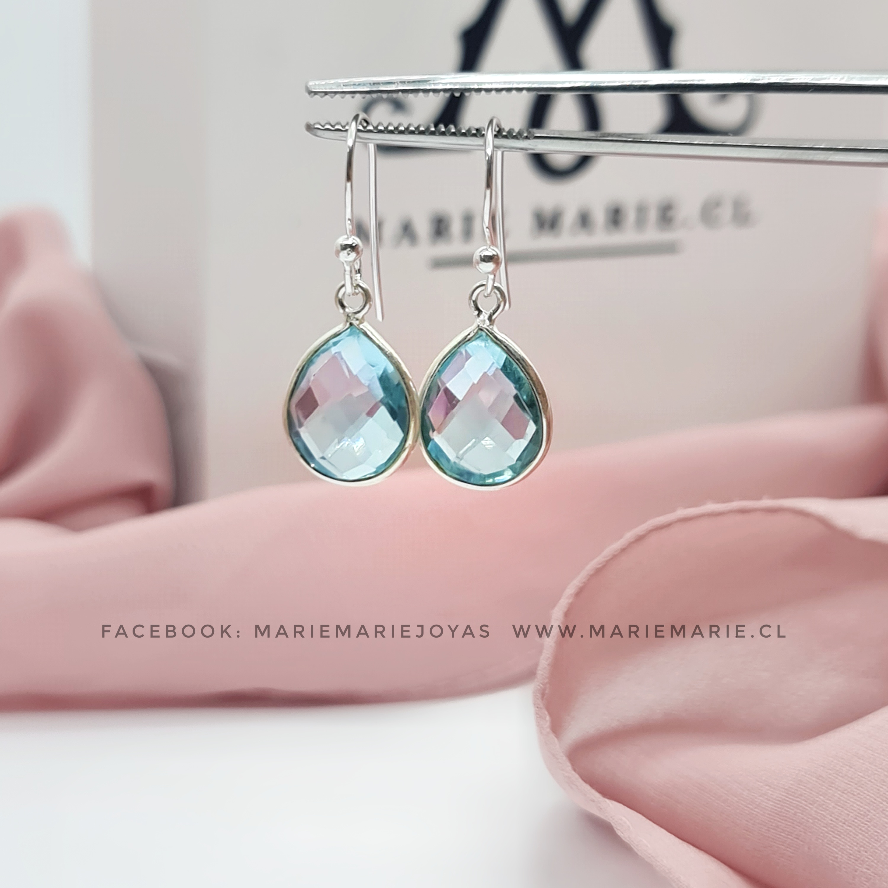 Aros Topacio Azul