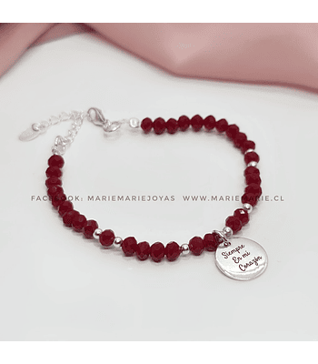 Pulsera Roja Mensajito