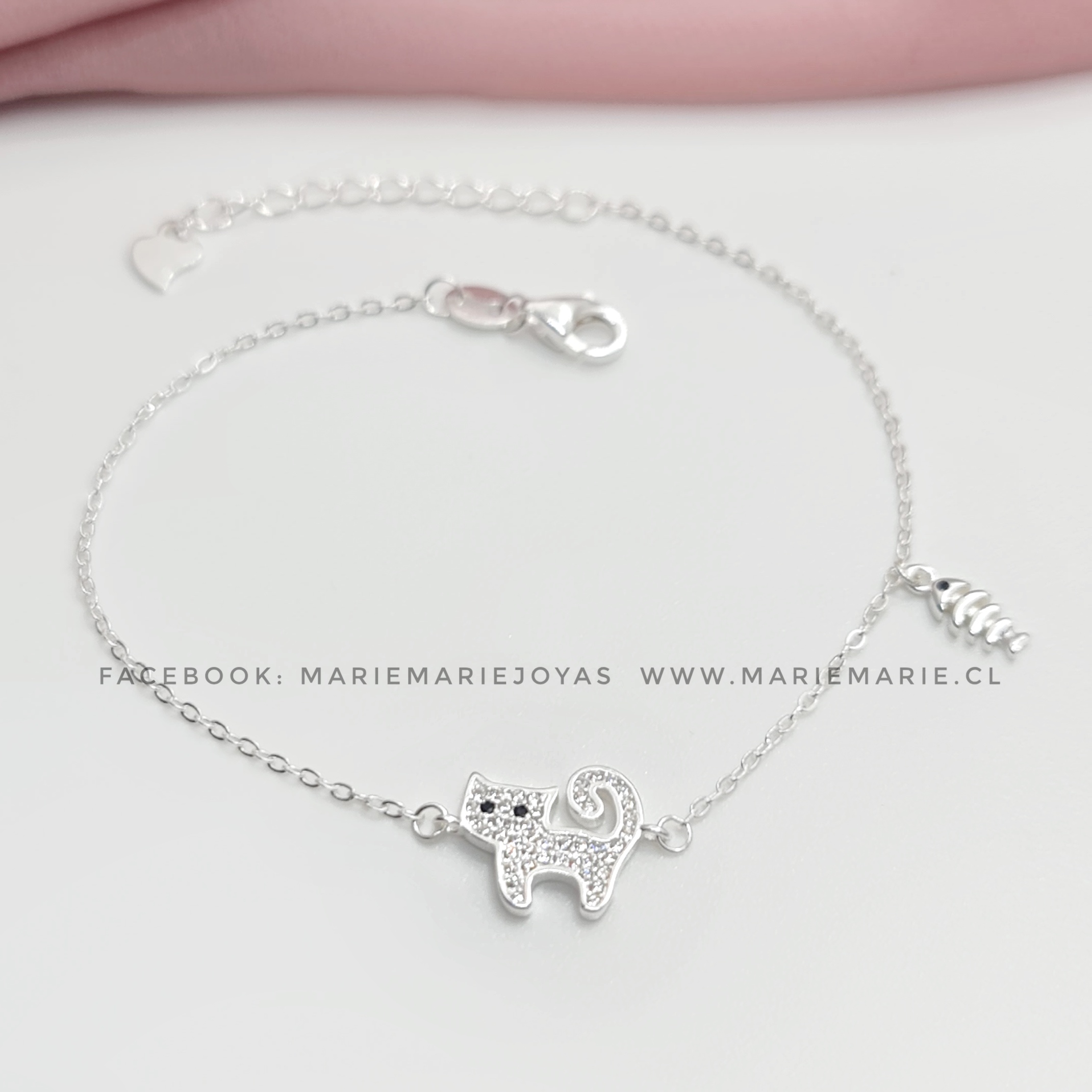 Pulsera Gatito Microcircones