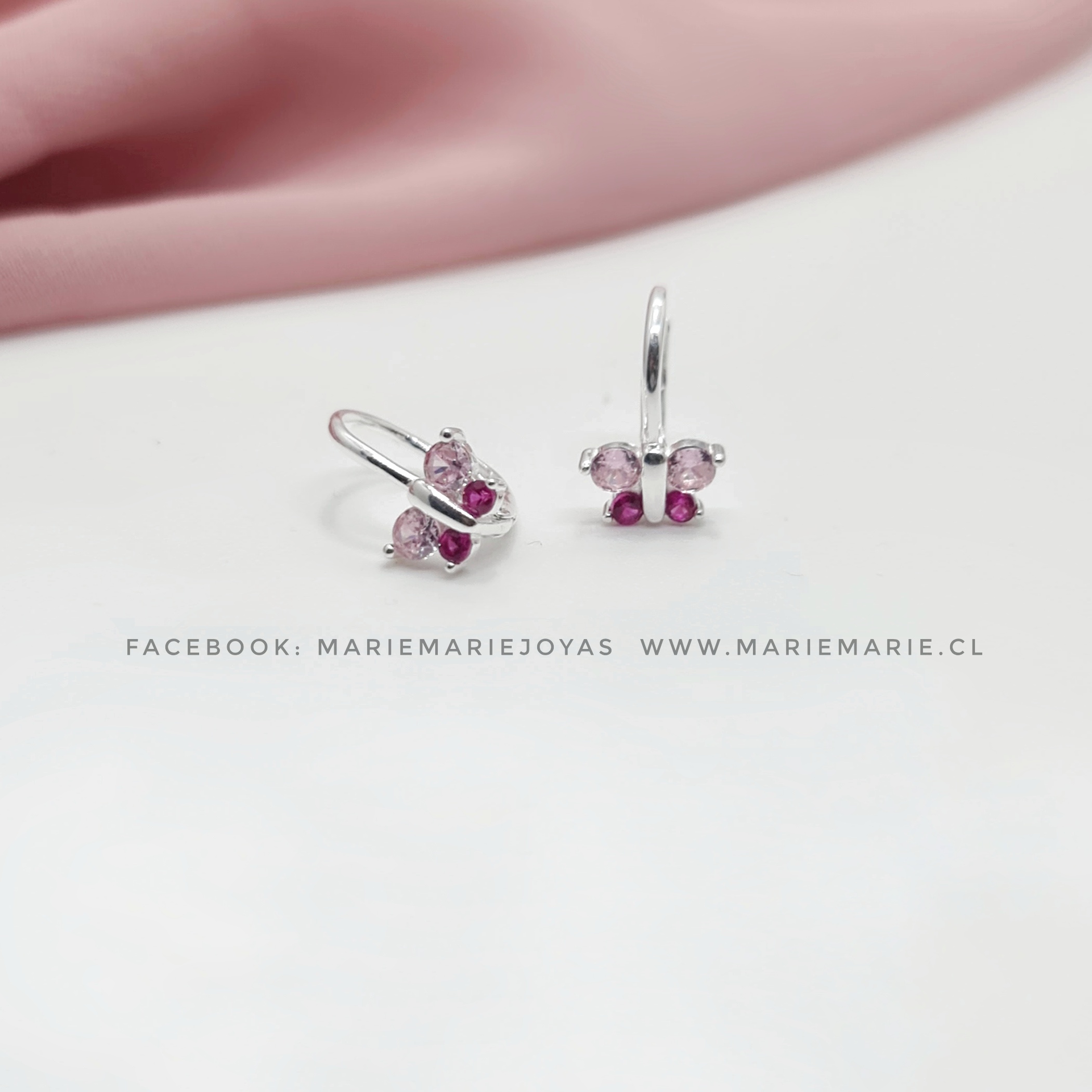 Aros Mariposa De Niña