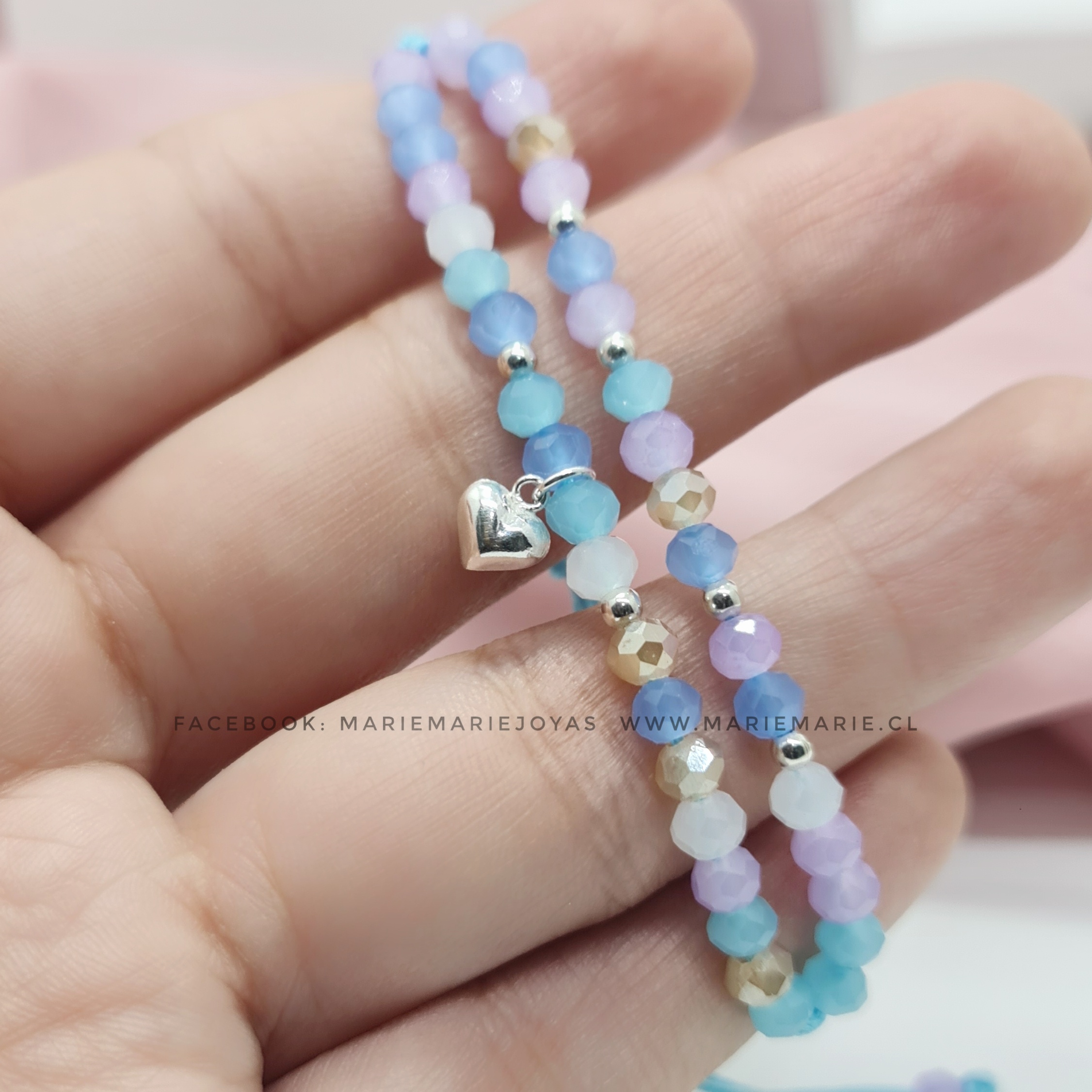 Pulsera Doble Corazon