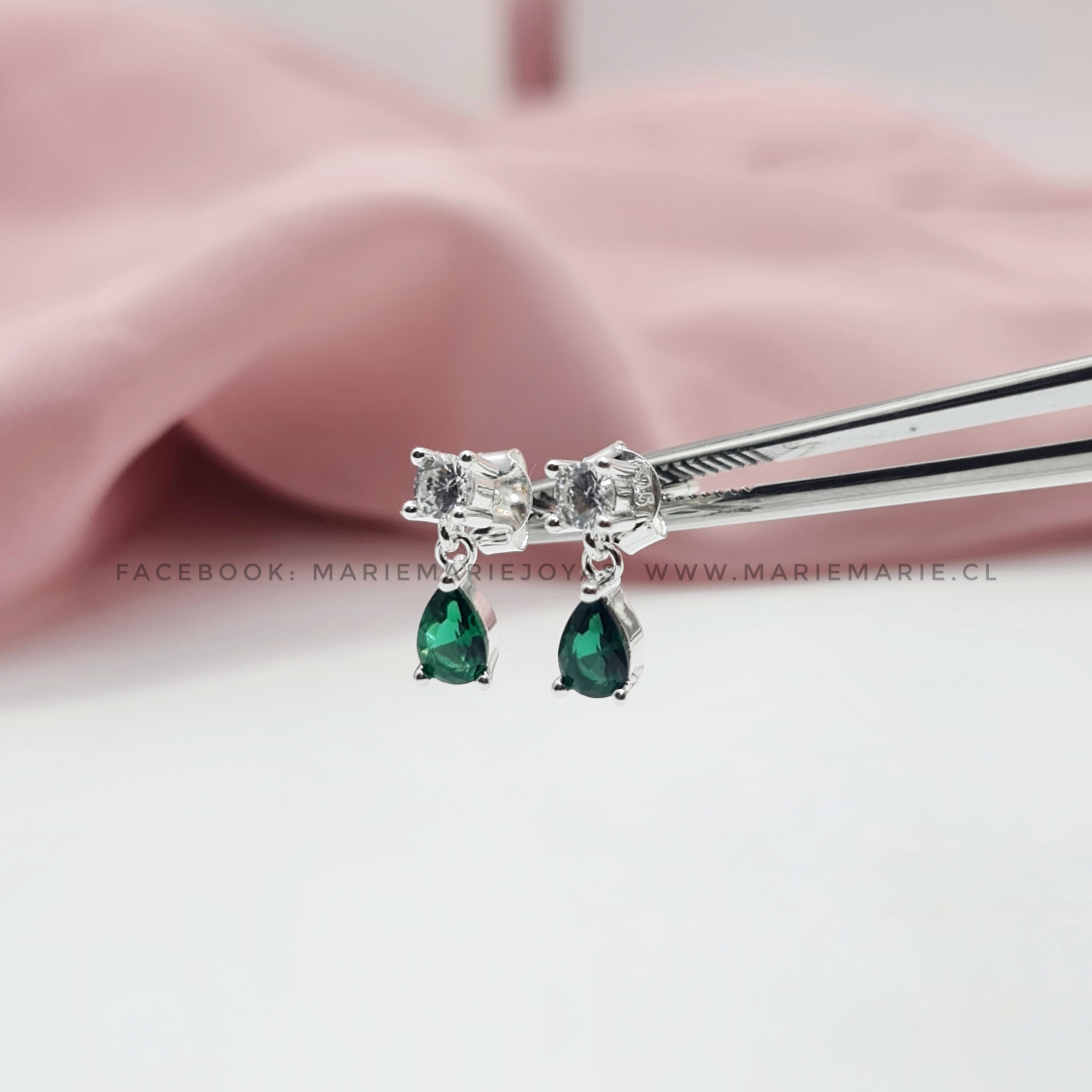 Aros Gota Esmeralda