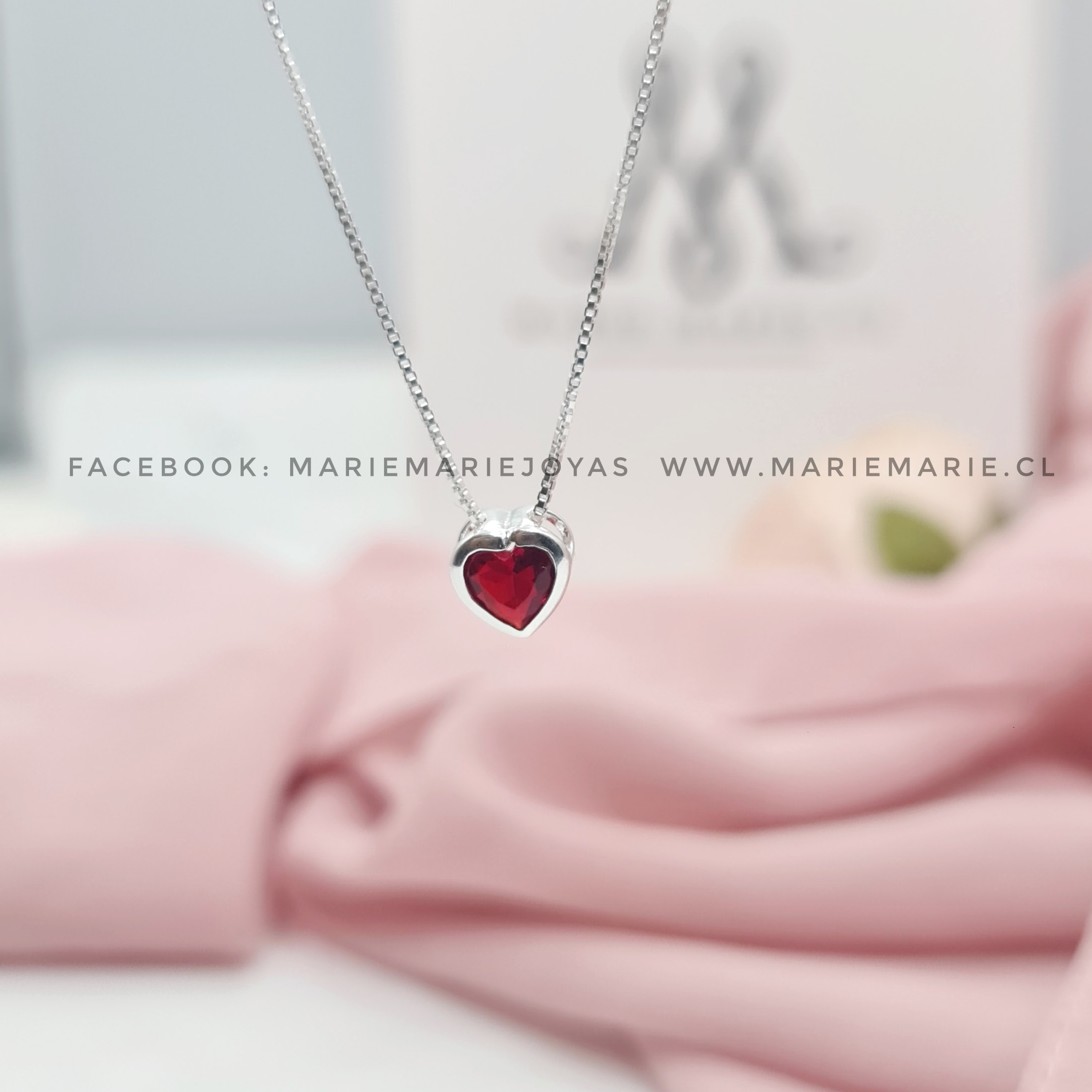 Collar Corazon Rojo