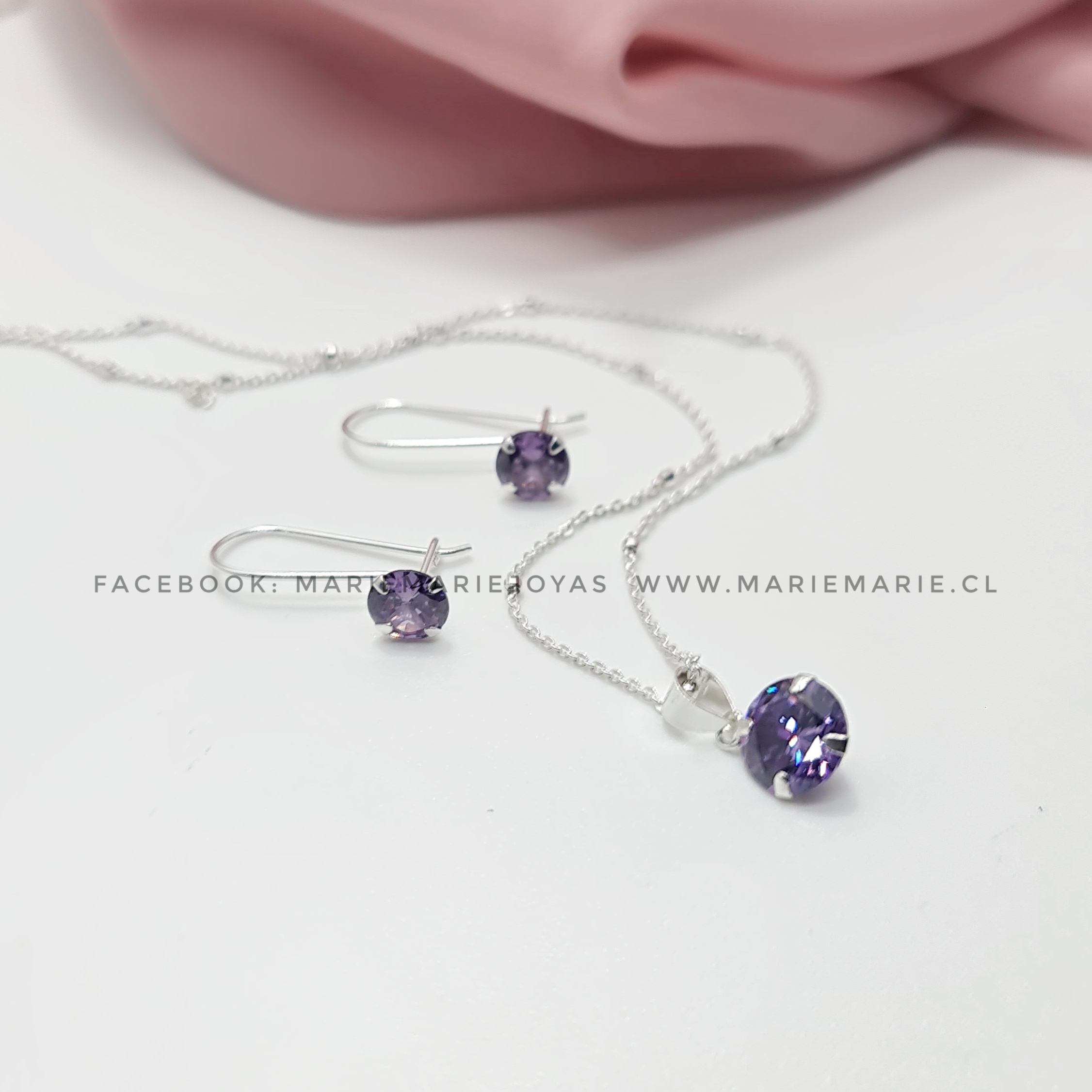 Conjunto Morado Brillante