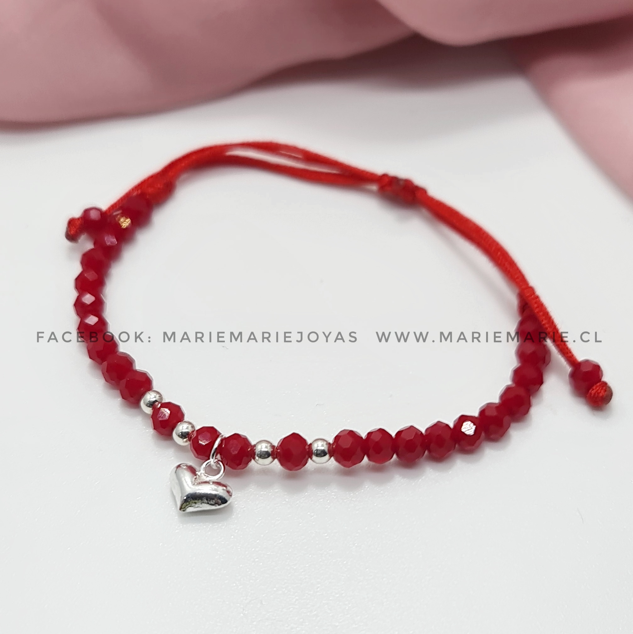 Pulsera Roja Corazon